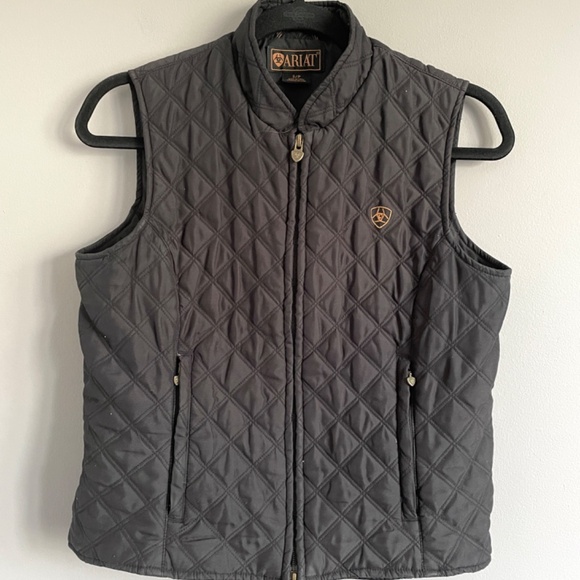 🛑 Ariat Black Diamond Quilted Vest - Small 🐎 🇨🇳 - Picture 1 of 14